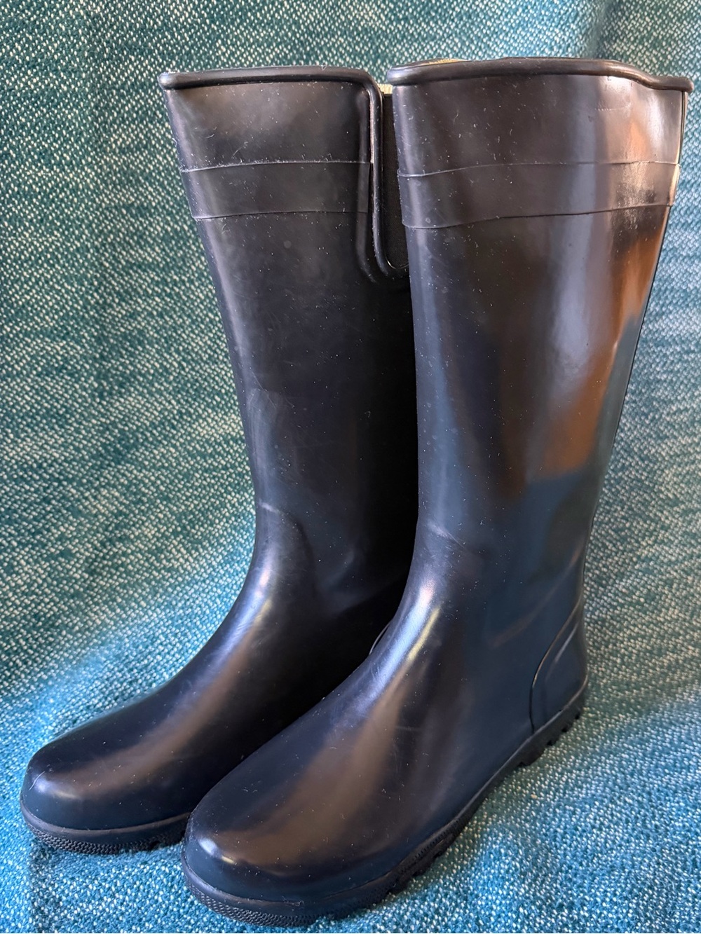 Sperry Pelican Tall Rain Boots Women’s 9 M Black Waterproof Rubber CH373